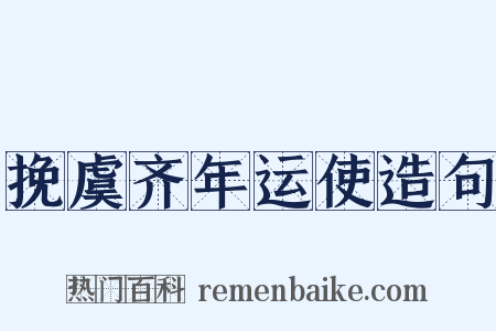 挽虞齐年运使造句是什么意思的图片